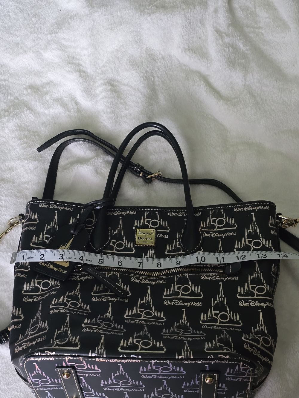 Dooney&Bourke Walt Disney World 50th Anniversary Castle Tote Bag -Read Listing- - Picture 5 of 15